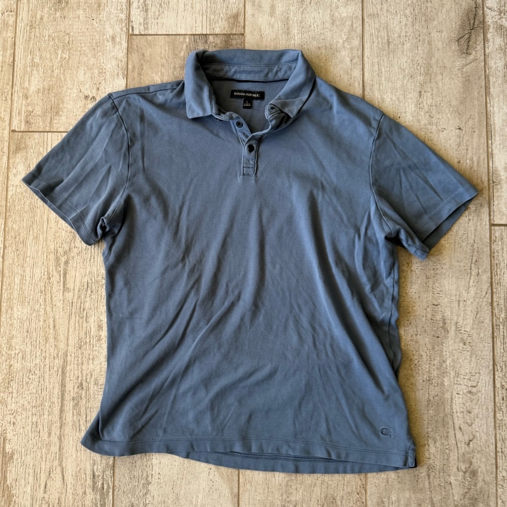 Banana Republic Men's Blue Polo Shirt